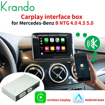 Krando Bezdrôtový Apple CarPlay Android Auto Interface Box Na Mercedes Benz B Trieda 2012-2018 NTG 4.0 4.5 5.0 BT Ovládanie Siri
