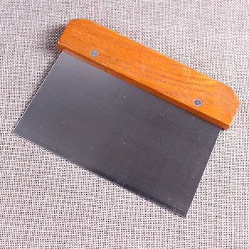 Na pečenie nástroj nôž s drevenou rukoväťou, škrabka z nehrdzavejúcej ocele nôž Maslom škrabka z Nehrdzavejúcej ocele škrabka cesto škrabka