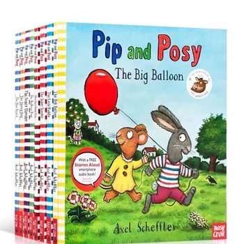 9 Zväzkov Pip A Kytička Originálne anglické Obrázkové Knihy, detské Emočnej Inteligencie Školenia Osvietenie Obrázkové Knihy Dieťa