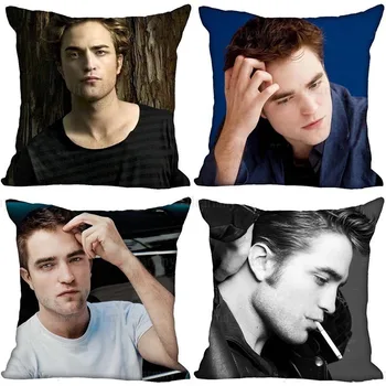 Twilight Robert Pattinson obliečka na Vankúš Spálňa Domov Dekoratívny Vankúš Štvorcový Vankúš na Zips Prípadoch obojstranná Tlač