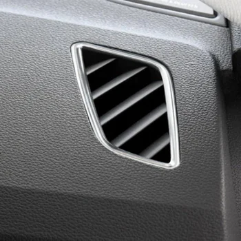 SBTMY Pre Audi A4L 2017-2019 2KS/SET Nehrdzavejúcej ocele dekoratívne rám pre klimatizáciu vzduchu zásuvky automobilového predný panel