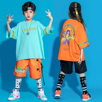 Detské Hip-hop Výkon Moderné Oblečenie pre Chlapcov a Dievčatá Hip Hop Oblek pre základné a Stredné Školy, Študenti, Džezový Tanec