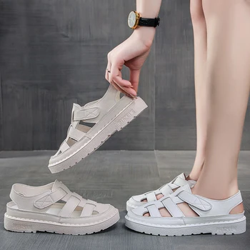Sandál Komfort Topánky Pre Ženy Priedušná Uzavreté Prst Sandále 2022 dámske Topánky Dámske Pohodlie Bežné Gladiator Nové