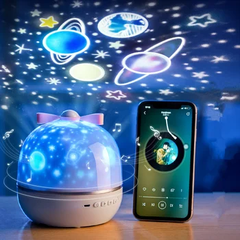 Sen Star Nočné Svetlo Projektor LED Projekčnej Lampy 360° Rotácia 6 Projekcia Filmov Svetlá pre Deti Spálňa Home Party Decor