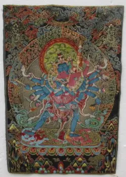 golden silk výšivky thangka Tibete a Nepále exorcizmus pokoj a bohatstvo/1