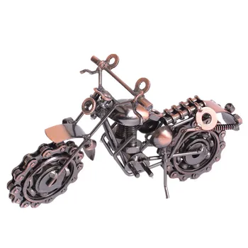 Vintage Model Motocykla s Chainwheel Ozdoby Zberateľskú Auta Darček k Narodeninám Mužov Vozidla Milovníkov, 21*10 CM