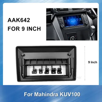 9 palcový autorádia Fascia pre Mahinda KUV100 car audio Refitting Inštalácie Výbava Auta Rám Príslušenstvo upínacia Platňa