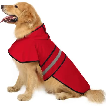 Psa Nepremokavý Plášť Jumpsuit Reflexné Daždi Kabát S Kapucňou Nepremokavé Bundy Malý Pes Outdoor Oblečenie, Domáce Zvieratá, Psy