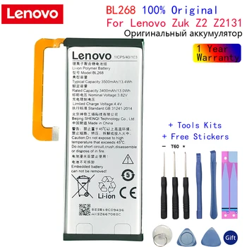 Novú Originál Batériu Lenovo BL268 Pre Lenovo ZUK Z2 3500mAh Mobilný Telefón nahradenie Kvalitné Batérie s nástrojmi Dary