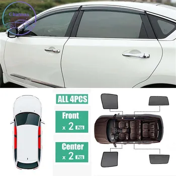 Pre Nissan Teana L33 Roky 2013-2018 Okno Protislnečnú Ochranu proti UV žiareniu Ray Blokovanie Oka Clonu Laser Black Čistý Priadza