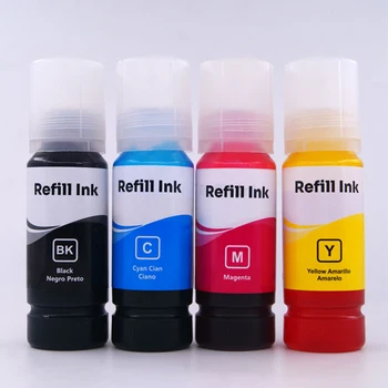 Realcolor Náplň Ink Kit Pre Epson Čierna C M Y Náplň Ink Kit Nahradenie Špeciálne Farbivo Atrament Pre Epson Radu L A ET Série