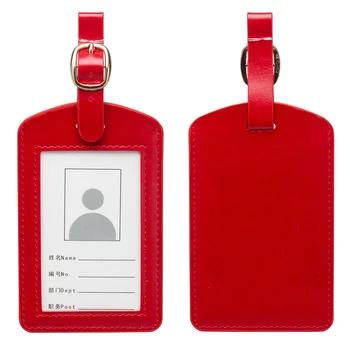 Kufor List Popruhy Cestovné Identifikátor PU Kožené Skontrolovať Stravovanie Prenosné Label ID Módne Adresu Batožiny Batožina Značky