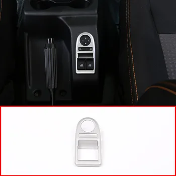 Striebro ABS Okno Výťah Tlačidlo Rám, Kryt Výbava Pre LADA NIVA Auto Príslušenstvo