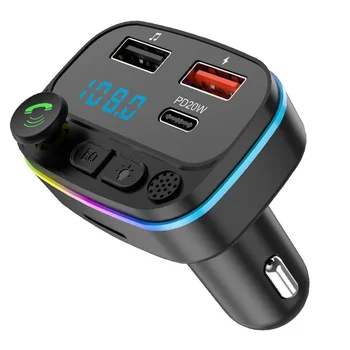 Automobilový Rádiový Vysielač Obrazovke Rozhranie USB Nabíjačku Prijímač