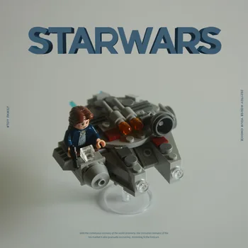 Disney 10 cm Star Wars The Millennium Falcon Akčné Figúrky Vzdelávacie Stavebné Bloky, Tehla Hračky Pre Deti darček