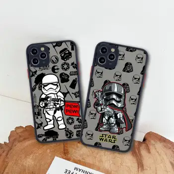 Kreslený Film Star Wars Umenie Telefón puzdro Pre iphone 14 Plus 13 12 11 Pro Max Mini XS X XR Matný Transparentný Kryt