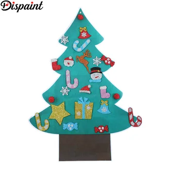 Dispaint 5D DIY Diamond Maľovanie Vianočný Stromček Nový Rok Dar Dieťa Hračku Umelý Strom Stene Okno Nálepky Vianočné Domova