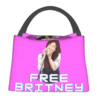 Zadarmo Britney Obed Taška paríž lindsay slobody Estetické Lunch Box Pre Ženy Školy Pohodlné Chladnejšie Taška Tlače Tepelná Obed Tašky