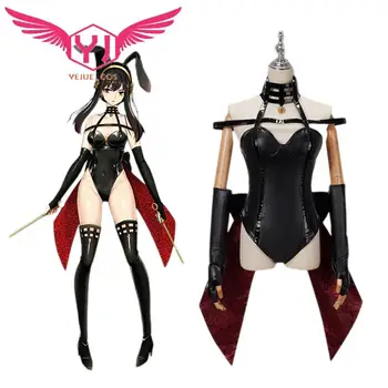 Anime SPYFAMILY Yor Vres Cosplay Kostým Sexy Čierne Jumpsuit Oblečenie Halloween Karneval Oblek Pre Dospelé Ženy, Dievčatá