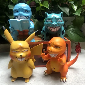 Vtipné Vyjadrenie Monštrá Korytnačka Fire Dragon Kolekciu Modelov PVC Bábiky Roztomilý Zvierat Údaje Hračky Pre Deti Vianočné Darčeky
