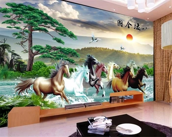 Vlastné tapetu 3D nástenná maľba Huangshan príjemné Skladby Bajun úplný obraz obývacia izba TV pozadí steny papiere domova tapety