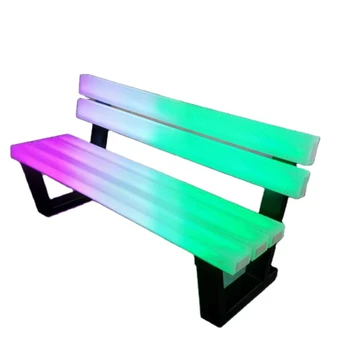 Farebné LED LAVIČKU na záhrade a Exteriérový Nábytok na Všeobecné Použitie Plastové lavice osvetlené plastový nábytok