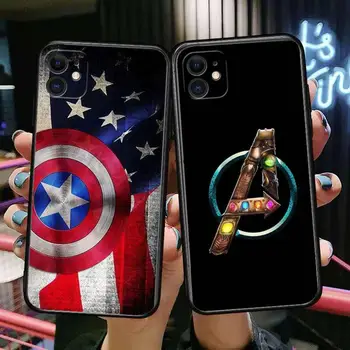 2022 Marvel hrdinu logo Telefón púzdra Pre iphone 13 Pro Max prípade 12 11 Pro Max 8 PLUS 7PLUS 6S XR X XS 6 mini se mobilné