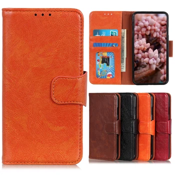 Orange Kartu Peňaženky Flip Telefónu Prípade Huawei HONOR 60 Pro Soft TPU Prípade Česť 60SE Kryt Česť 60 pracovných Kožené puzdro