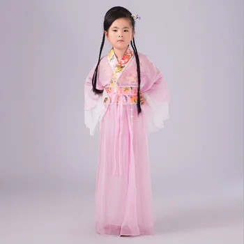 Nové Dorazí Výkon Oblečenie Detí Starovekej Čínskej Kostým Dievča Tanečné Šaty, Kostým Princezná pre Fáze Výkonu
