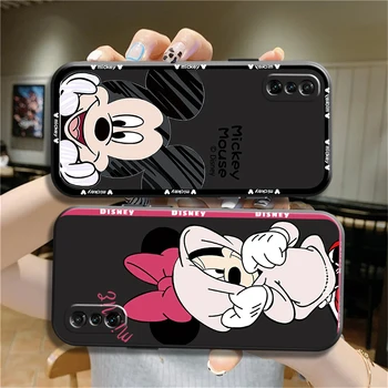 Disney Mickey Cartoon Telefón puzdro Pre Xiao POCO X3 Pro M3 Pro NFC F3 GT Silikónový Kryt Kvapaliny Kremíka Smartphone Čierna