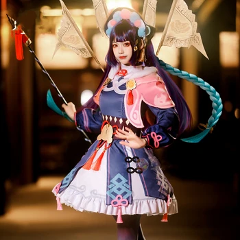Hra Genshin Vplyv YunJin Cosplay Kostým Anime Čínska Opera Oblečenie Jin Yun Lolita Šaty Žien Strany Úlohu Hrať Oblečenie