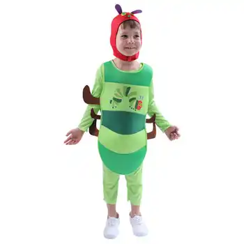Dorable Dieťa Cosplay Hračka Caterpillar Maškarný Kostým Halloween Výkon Hmyzu Jumpsui