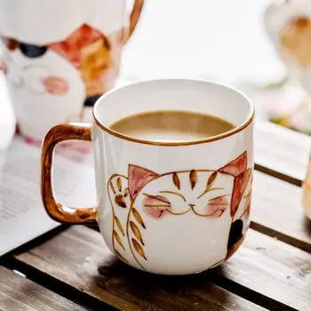 Ručne Maľované Keramické Šálku Kávy Malé Nádherné Veľké Kapacity Japonský Úrad Vody Hrnček S Viečka Pohára Pohár
