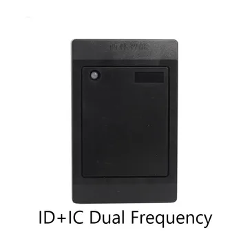 Dual Frequency Nepremokavé Čierna Farba Predvolené EM 125Khz RFID Reader WG26 / 34 Karta príveskom, Čítačka Systém Kontroly Prístupu