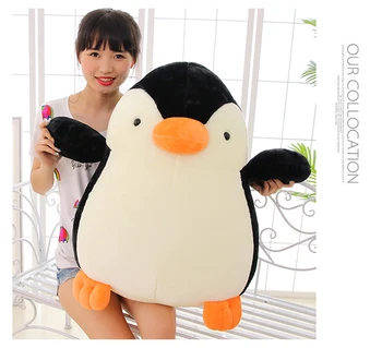 stufffed hračka veľké 70cm cartoon penguin plyšové hračky bábiky hodiť vankúš, Valentína predstaviť Vianoce darček 0519