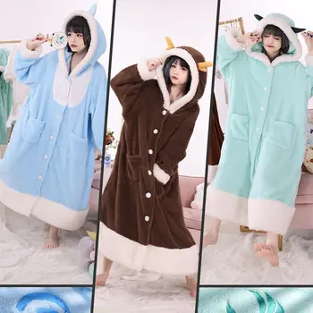 Anime Hry Genshin Vplyv Tartaglia Zhongli Xiao Luxusný Župan Nightgown Cosplay Kostým Halloween Kostýmy Zime Denne Pyžamá