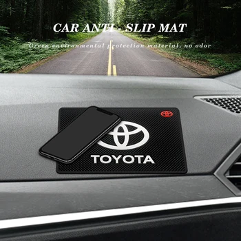 1pc Auto Logo Proti Sklzu Mat Držiaka Telefónu Nepremokavé protišmykové Podložky Príslušenstvo Toyota Corolla Yaris Aygo Prius RAV Camry Auris