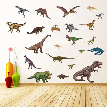 Cartoon Dinosaura Zvierat Dekoratívne Tapety detskej Izby, Spálne, Mš Trieda Pvc Samolepky na Stenu Osobné Obtlačky