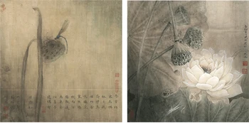 maliarske plátno pastoračnej tradičnej Čínskej štýl lotosové kvety impresionizmu dielo reprodukcia nástenná maľba výtlačkov
