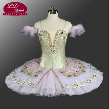Zlato, Ružové Profesionálne Balet Tutus Balet Tutu Pre Dievčatá Tutu De Danse Klasickej Odbornej Balet Tutu Predaj LD0059