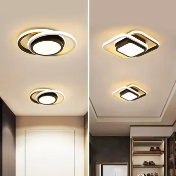 LED Stropné Svetlá na Chodbe, Vchodové 32W 28W Black&White LED Stropné Lampy, Svietidlá pre vnútorné Osvetlenie v Obývacej Izbe