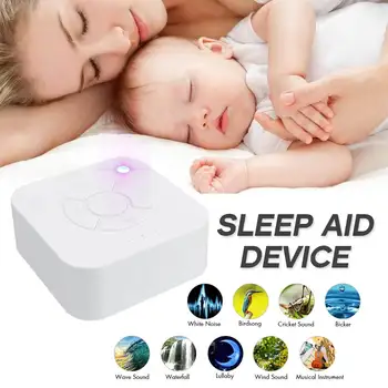 Biela Noc Svetla, Hluku Spánku Nástroja 9 Zvuky Prírody, LED Stroj Spanie Pomoci Zariadenie Relax Terapia