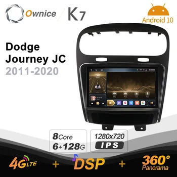 Ownice 6 G+128G Android 10.0 autorádia Pre Dodge Journey JC 2011 - 2020 Multimediálny Prehrávač Video Audio 4G LTE GPS Navi