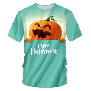 IFPD EÚ Veľkosť 3D Horor Anime T-shirt Halloween 3D Vytlačené T-shirt Hip Hop Tekvicové Hlavy Šťastný Halloween Muţi A Ţeny Tričko