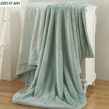 ZHUO MO Luxusné teplá deka 200x230cm veľké veľkosti 5colours svadobné prestieradlá posteľ kryt pre domáce zimné darček Mäkká deka hmotnosť