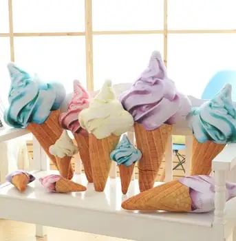 Krásne roztomilé sladké 3D ice cream plyšové hračky Vankúš tvorivé bytové darček k narodeninám dievčatá veľkoobchod FG238