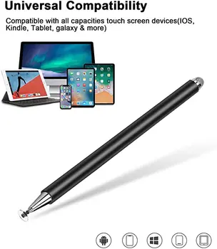 Stylus Pen Pre Smartphony 2 v 1 Dotykové Pero pre Samsung Xiao Tablet Obrazovke Pero Tenké Kreslenie Ceruzkou Hrubé Kapacita Pero