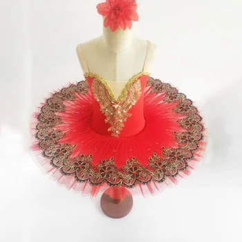 Detské baletné sukne pengpeng sukne tanečnej praxi Tutu šaty pengpeng sukne princezná sukne dievčenské výkon šaty