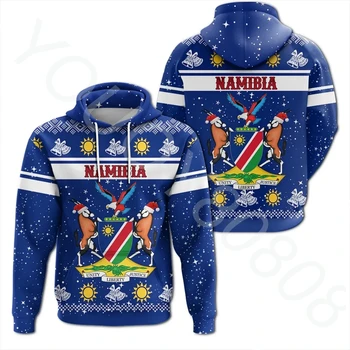 Na jar a na Jeseň Nové Namíbia Hoodie Vianočné Afriky Oblečenie pánske Zip Hoodie Retro Harajuku Športové oblečenie Bunda