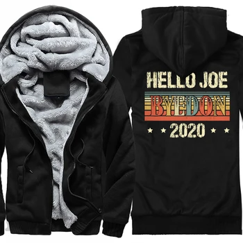 Dobrý deň, Joe Byedon Udržať v Teple Mens Raglan Zahustiť Bundy Dlhý Rukáv Hip Hop Harajuku Topy Retro Zips 2020 moletom masculino